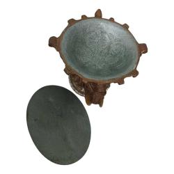 Antika Fil Detaylı Konsol Üstü Dekoratif Aksesuar