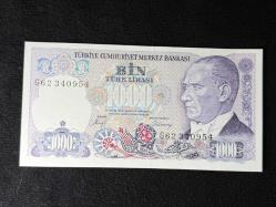 7. Emisyon 2. Tertip 1000 lira ÇİL+