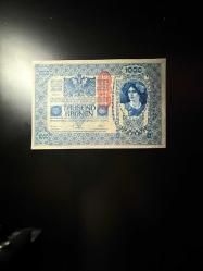 1902 Almanya Avusturya 1000 Kronen. Damgalı - ÇİL