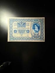 1902 Almanya Avusturya 1000 Kronen. Damgalı - ÇİL