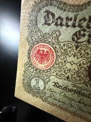 1920 Darlehnskassenschein 1 Mark Almanya İmparatorluğu - ÇİL