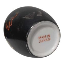 Japon Damgalı Satsuma Stili Ejderha Desenli El Boyama Vazo