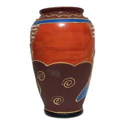 Japon Satsuma Moriage El Boyama Küçük Vazo