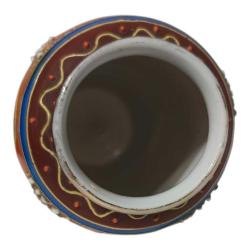 Japon Satsuma Moriage El Boyama Küçük Vazo