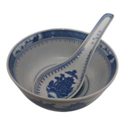Çin Porselen Bowl - Ramen Kase ve Kaşık Seti