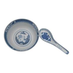Çin Porselen Bowl - Ramen Kase ve Kaşık Seti