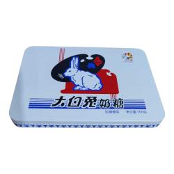 China White Rabbit - Çin Beyaz Tavşan Metal Şekerleme Kutusu