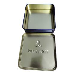 Garanti Bankası ''Mutlu Yıllar 2024'' Kabartma Yazılı Metal Çikolata Kutusu