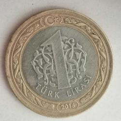TÜRKİYE   2016  1  TL  HATIRA 15 Temmuz Şehitleri ve Gazileri Anısına