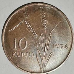 TÜRKİYE  1974  10  KURUŞ