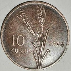 TÜRKİYE  1974  10  KURUŞ