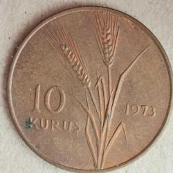 TÜRKİYE  1973   10   KURUŞ
