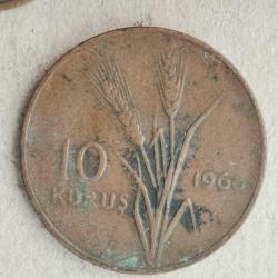 TÜRKİYE  1966   10  KURUŞ