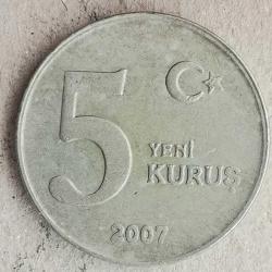 TÜRKİYE  2007   5  YENİ KURUŞ