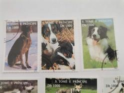 YERLİ YABANCI  KÖPEK TEMALI  KULLANILMIŞ  DAMGALI DAMGASIZ   PUL  LOTU