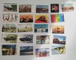 YERLİ YABANCI    KULLANILMIŞ  DAMGALI DAMGASIZ   PUL  LOTU