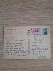İZMİR EFES POSTADAN GEÇMİŞ KARTPOSTAL 1967 TARİHLİ