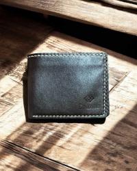 %100 El Yapımı İSTANBUL Klasik Deri Erkek Cüzdanı / Baba Cüzdanı - Koyu Kahve