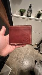 %100 El Yapımı İSTANBUL Klasik Deri Erkek Cüzdanı / Baba Cüzdanı - Açık Kahve