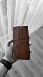 LUANDA Hand Crafted %100 El Yapımı Uzun Deri Cüzdan