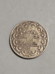 Sultan Abdülhamit Han 10 Kuruş orjinaldir 1293/33  Kulptan izi vardır