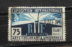 FRANSA 1925 ULUSLARARASI SERGİ 75c DAMGALI p396b