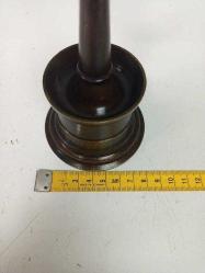 Eskilerden Muazzam Osmanlı Tarzda Bronz Havan Kaideli Alem