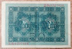 Almanya, 50 Mark 1914. Temiz/Haliyle