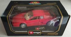 İTALYAN ORJİNAL BURAGO MARKA 1/18 ÖLÇEKLİ 1984 MODEL FERRARİ TESTAROSSA DIECAST MODEL ARABA