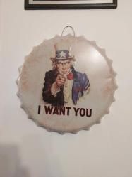 Metal Retro Duvar Tablosu