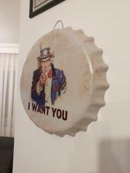 Metal Retro Duvar Tablosu