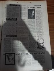 Tercüman Atatürk Özel Gazetesi - Turkish Newspaper - 1950'li yıllar - işte bir millet adam Mustafa Kemal - Atatürk diyor ki - Ali Rıza Alp - Dehanın nuru içinde yazan Ali Fuat Erden - halk hükümeti demokrasi sosyalizm ve ötesi - mürteci irtica gerçek Hürriyet ve Türk toplumunun yeni yolu - yılların silemedikleri ateşemiliter Mustafa Kemal Yazan Ali Rauf Alkan - Atatürk kur'an-ı azimüşşanda insanlara feyz ve ruh vermiş olan dinimiz son dindir ekmel dindir - Mustafa Kemal'in hutbesi - Mustafa Kemal'in başmakalesi - gözyaşları arasında Kılıç Ali anlatıyor son günleri - Aziz Atatürk'ün en yakın arkadaşlarından biri olan Kılıç Aliye ithaf ettiği hiçbir yerde yayınlanmamış fotoğraflarından biri - milletin Ata'ya ve Ata'nın millete sevgi ve güvenini anlatan bir olay yazan Mithat Sertoğlu - işte halk içinde halkla beraber bir lider Fotoğrafı - Tamimle İnkılap olmaz - Atatürk ve Mevlana yazan Mehmet Önder - Atatürk ve havacılık yazan tuğgeneral Nuri Arslantaş - kuvayi milliye ruhu