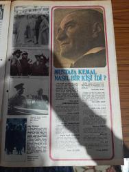 Milliyet 10 Kasım Gazetesi - Turkish Newspaper - 50'li yıllar - Atatürk dedim iptida önümü ilikledim yazan İlhan Demiraslan - Mustafa Kemal'in sözleri - Mustafa Kemal eğitiliyor - Atatürk kapak resmi Firuz Aşkın - Mustafa Kemal halep'te Yıldırım orduları Grubu komutanı iken yaverleri ile birlikte fotoğraf - albay Mustafa Kemal Çanakkale Savaşı'nda ve Anafartalar zaferinden sonra Fotoğrafı - Mustafa Kemal müşir üniforması ile fotoğraf - Mustafa Kemal trablusgarp'ta Enver Paşa ile birlikte fotoğraf - İstiklal savaşında Atatürk yazan Mesut Tarcan - Atatürk kendini anlatıyor - 31 Mart olayı ve sonrası - II. İnönü zaferinin yıldönümü dolayısıyla cephe gerisinde yapılan Geçit töreninde Fotoğrafı - Mustafa Kemal Ankara'da otomobille yola çıkarken Çankaya köşküörü önünde fotoğraf - Atatürk bir gezide Afet İnan'la fotoğraf - Mustafa Kemal Atatürk İran Şahı Rıza Şah pehlevi ile fotoğraf - Mustafa Kemal'in din üzerine görüşü - Mustafa Kemal nasıl bir kişiydi - Ahmet Haşim - Halide Edip Adıvar