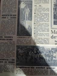 Milliyet Gazetesi Kupürü - Turkish Newspaper - 1965 - 5 yıllık plan çalışmalarına 100 komisyon iştirak edecek - Alman gözüyle De Gaulle fotoğraflar - Kaptan-ı Derya müezzinzade Ali Paşa sancağı Dışişleri bakanlığı'nda yapılan bir törenle Papa IV. Paul'ün temsilcisi tarafından Dışişleri Bakanı Hasan Işık'a verilmiştir fotoğraf - Salihli'de halka Kredi verilecek - Akhisar'da bir grup TİP Genel Başkanı Mehmet Ali Aybar'a saldırdı - Dışişleri Bakanı Hasan Işık Makarios'a ihtarda bulundu - maden işletmelerinde devletleştirme istendi - İngiltere'de Churchill Ayı ilan edilmiştir - İngiltere'de omlet yarışı heyecanlı geçti fotoğraf - Rabak altın ve gümüş satışı - hükümetin istifası ve yazan İzmir senatörü Profesör Doktor İzzet Birand - Sana yağ - Yüksek mühendis İmadettin Tanman'ın taziye ilanı - ipana diş macunu - din ve kültür eğitimcileri - milliyete mektup yöneten Faruk Demirtaş - helası olmayan iğneada'ya bağlı demirköy'den kazanılan milyonlar - maden iş Federasyon Başkanı Kemal Özer