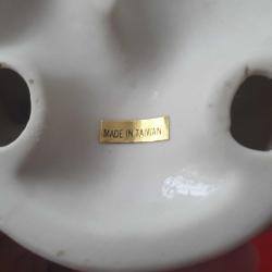 Porselen Mavi ve Beyaz Anne ve Çocuk Güvercin Figürü