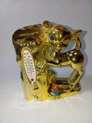 porselen termometreli ceylanı kumbara