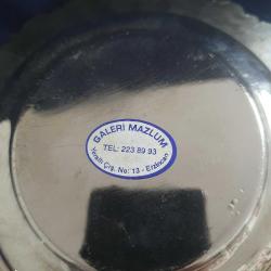 Bakır Keski Gümüş Kaplama Antep İşi Lokumluk, Şekerlik