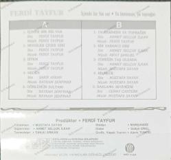 FERDİ TAYFUR İÇİMDE BİR HİS VAR    YA BENİMSİN YA TOPRAĞIN TOPRAĞIN