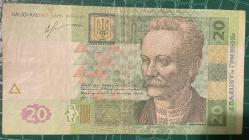 UKRAYNA 20  GRİVNA 2013 ÇOK TEMİZ RESİMDEKİ ÜRÜN