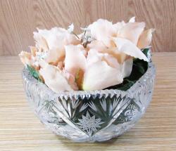 ViNTaGe ŞIK KESME KRiSTaL JARDİNYER ve ÇİÇEĞİ....