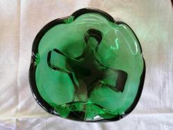 VINTAGE YEŞİL MURANO CAM ŞEKERLİK