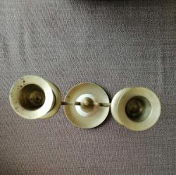 VINTAGE PİRİNÇ VE MERMER ŞAMDAN