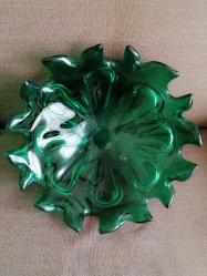 VINTAGE YEŞİL MURANO CAM ŞEKERLİK