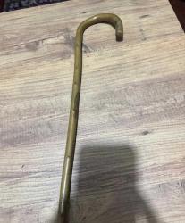 BASTON ESKİ EL YAPIMI AHŞAP HAFİF İNCE  BOY 80 CM