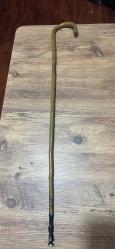 BASTON ESKİ EL YAPIMI AHŞAP HAFİF İNCE  BOY 80 CM