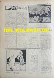 Osmanlıca Akbaba Mizah Dergisi-Gazetesi, Orijinal Dönem Basım, (Ottoman Magazine-Newspaper) - 5 Şubat 1923 - Sayı: 18 - Rumi: 5 Şubat 1339 - Hicri: 18 Cemaziyelahir 1341 - Karikatürist Ratip Tahir Burak'ın Çalışması: Gayr-ı Faaller Nasıl Vakit Geçiriyorlar? - Laklakiyat: Portakal Bolluğu - Çarşı Pazara Dair: Ekmekler Hakkında - Bir Tavsiye: Emraz-ı Akliye Mütehassısı Mazhar Osman (Usman) Bey, Taht-ı Tedavisinde Bulunan Hastalara, Bir Müddet İçin Akşam ve İleri Gazetelerini Okumalarını Tavsiye Etmiştir - Karikatürist Mehmet İzzettin'in Çalışması: Mütareke'den Beri İstanbul'da Görülen Yabancı Simalardan Birkaç Numune - Be-Tarz-ı Kudema: 