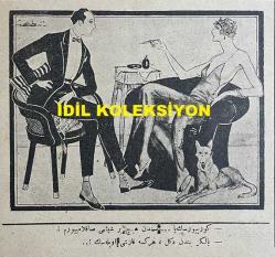 Osmanlıca Akbaba Mizah Dergisi-Gazetesi, Orijinal Dönem Basım, (Ottoman Magazine-Newspaper) - 5 Şubat 1923 - Sayı: 18 - Rumi: 5 Şubat 1339 - Hicri: 18 Cemaziyelahir 1341 - Karikatürist Ratip Tahir Burak'ın Çalışması: Gayr-ı Faaller Nasıl Vakit Geçiriyorlar? - Laklakiyat: Portakal Bolluğu - Çarşı Pazara Dair: Ekmekler Hakkında - Bir Tavsiye: Emraz-ı Akliye Mütehassısı Mazhar Osman (Usman) Bey, Taht-ı Tedavisinde Bulunan Hastalara, Bir Müddet İçin Akşam ve İleri Gazetelerini Okumalarını Tavsiye Etmiştir - Karikatürist Mehmet İzzettin'in Çalışması: Mütareke'den Beri İstanbul'da Görülen Yabancı Simalardan Birkaç Numune - Be-Tarz-ı Kudema: 