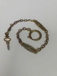 Antika Cep Saati Kösteği ve Anahtarı