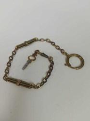 Antika Cep Saati Kösteği ve Anahtarı