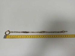 Antika Cep Saati Kösteği ve Anahtarı